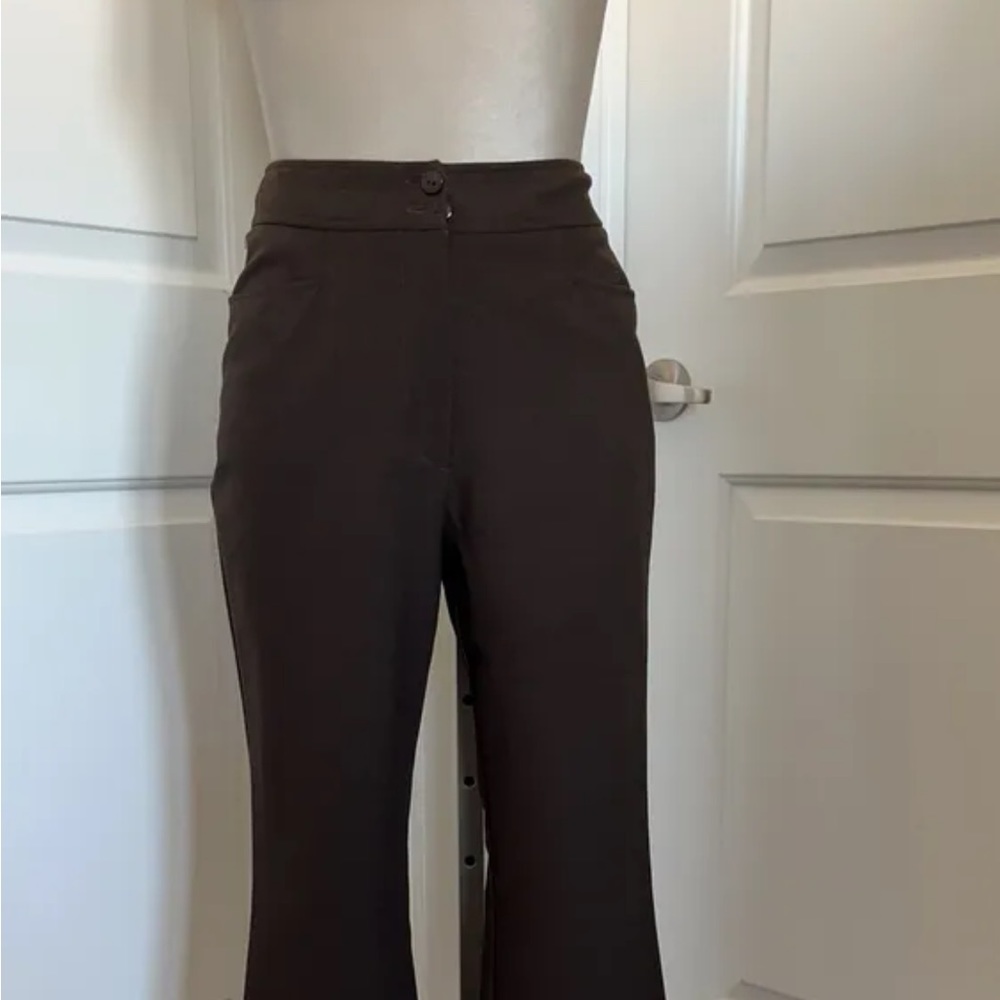 Bootcut trousers in dark brown
